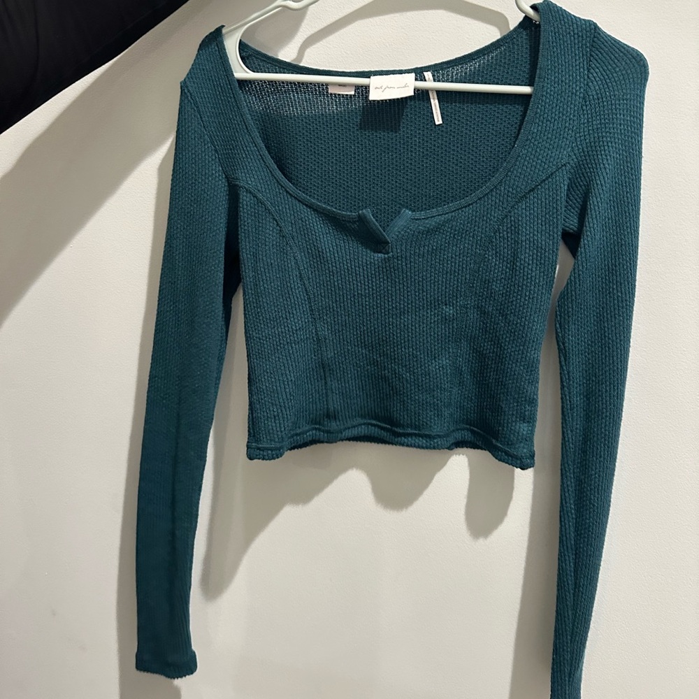 urban outfitters out from under green long sleeve cropped
